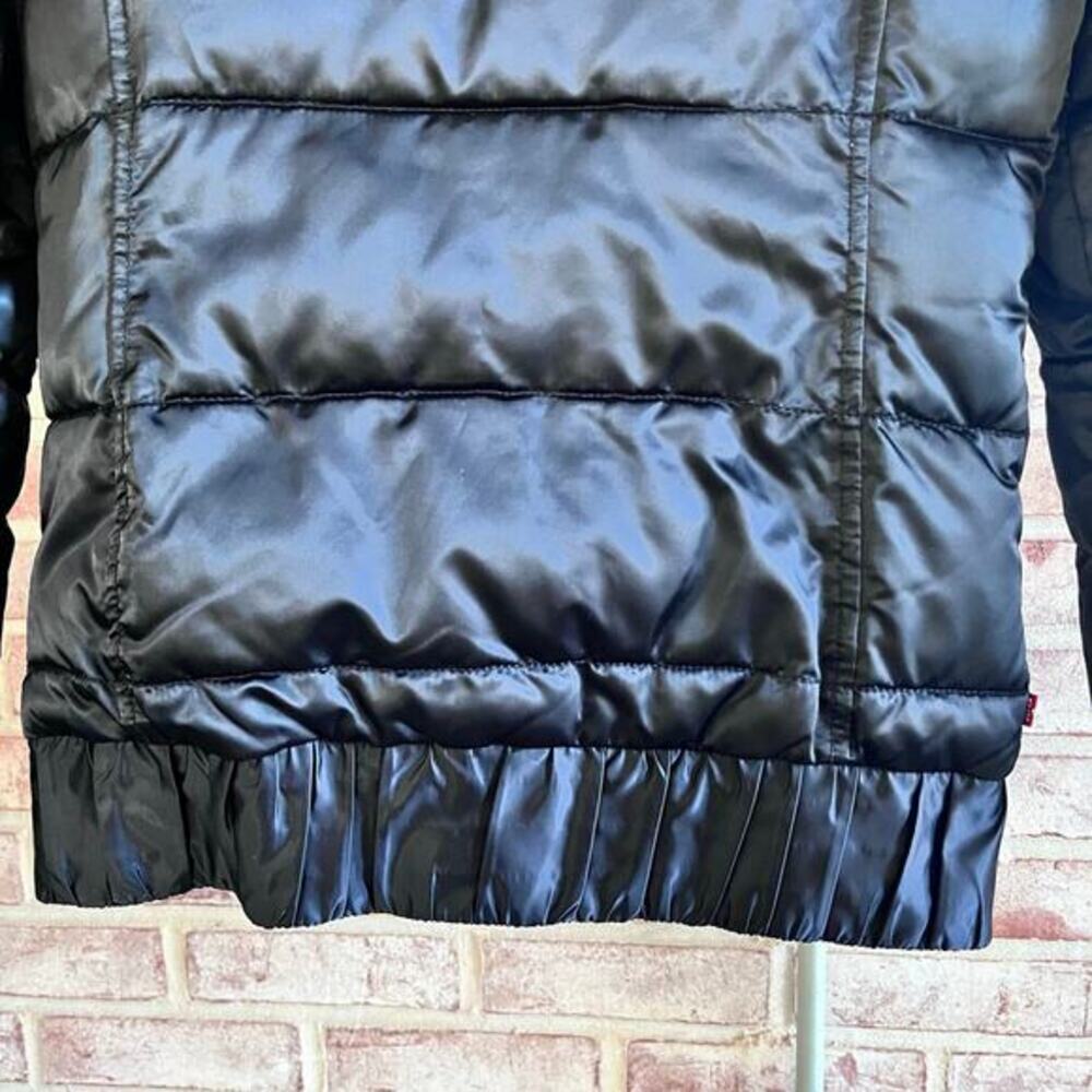 LEVIS Vintage Black Puffer Bomber‎ Jacket  (I352) - Picture 6 of 7